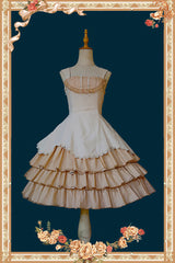 Infanta - Waltz - Classic Lolita JSK Tiered Dress with Bunny Ear Blouse