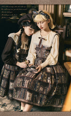 Avenue Denfer - Cat Bookshelf JSK OP and Blouse