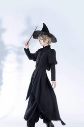 Princess Chronicles - Sorcerer's law - Retro Gothic Lolita Coat Black Ninth Pants