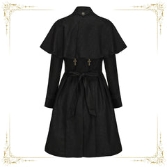 Immortal Thorn - Sea of Hope - Ouji Lolita Long Coat, Detachable Cape