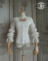 Miss Point - Elizabeth Meow - Classic Lolita Blouse Lotus Root Sleeve Lolita Shirt