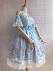 Yilia - Unicorn's Secret Garden Summer Lolita JSK Dress