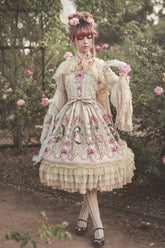 Infanta - Fairytale Town Prom - Printed Tea Party Classic Lolita JSK Suit