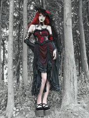 Blood Supply - Drawstring Christmas Gothic Lolita Long Dress