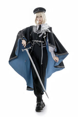 CHUNLV LOLITA - Dark Night Contract - Blue Military Lolita Pants Long Cape Couple Suit