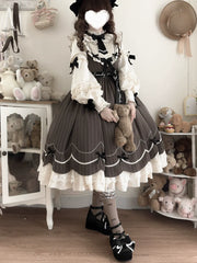 Buling Moon - Sweetheart Puppet - Retro Lolita OP Elegant Daily Lolita Dress