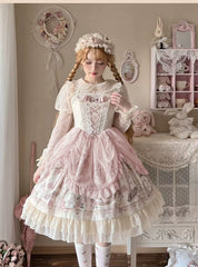 Sweet Date - Wedding Lolita Dress Bridal Elegant Retro JSK Daily Lolita Shirt