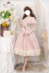 Miss Point - Tulip - Classic Lolita OP Dress Short Sleeve Dress Multicolors