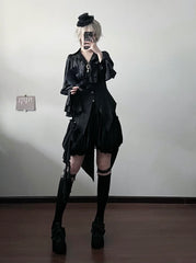 Muppet Mind Ben - Dream - Ouji Lolita Blouse Elegant V-neck Swallowtail Hem Shirt