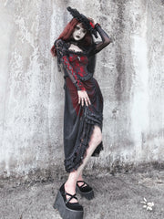 Blood Supply - Drawstring Christmas Gothic Lolita Long Dress