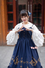 Strawberry Witch - Alice in Wonderland - Classic Lolita JSK Dress Gold Foil Printing