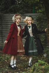 Miss Point - Golden Movement - Elegant Lolita Woolen Coat Quilted Overcoat Customized