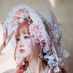 Cat Fair - Sakura Girl - Wedding Lolita Hair Accessories Bridal Hat Veil
