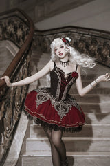 Letters from Unknown Star - Blood Feast - Gothic Lolita JSK Suit Daily Goth Dress