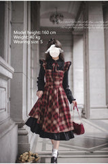 HuTaoMuJK - Madeleine - Classic Lolita JSK Suit Black Lolita Blouse and Coat