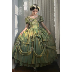 Meowing and fruity - Tana Manor - Classic Lolita OP Dress, Floral Decoration