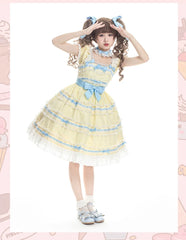 NanShengGe - Love Ice Cream - Sweet Lolita OP Dress Plus Size Multicolor