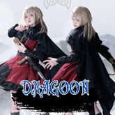 Wuyuzhe - Dragoon Knight 1.0 Version - Western Fantansy Style Suit Embroidery Dress Set Double-Sided Vest