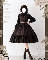 Forest Wardrobe - Little Manor - Classical Lolita JSK Dress & Long Sleeve Blouse