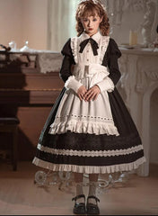 Sweet Date - Halloween Gothic Lolita OP Maid Lolita Dress Elegant Lolita OP