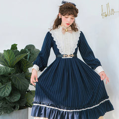 Miss point - Rose Silhouette - Vintage Classic Lolita OP