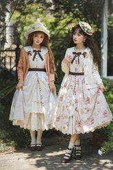 Miss Point - Forest Lolita Lantern Sleeve OP Casual Dress