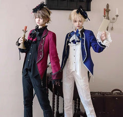 CastleToo - Coffin of Pilgrimage - Ouji Lolita Shirt Pants Suit Medieval European Prince Suit