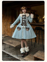 Sakurahime - Sweet Cookie - Sweet Lolita Coat Detachable Cape Pastel Outwear