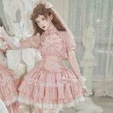 Your Princess - Cross Dream - Sweet Lolita Lace Pink OP Dress