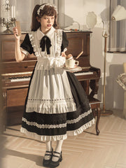 Your Princess - Maid Lolita Puff Sleeve Black Dress