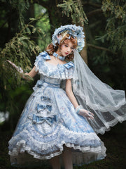Garden Cat - Flower Wedding Lolita JSK Dress