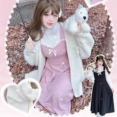 Yingtang - Sweet Lolita Coat Plus Size Lolita Dress Set