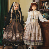 Miss Point - Demon Hunting Notes - Fishbone Gothic Lolita Skirt