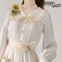 BitterSweet - Elegant Lolita Skirt Set V-neck Long Sleeve Shirt