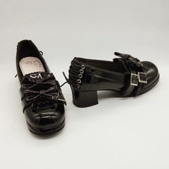 Antaina - Sweet Lolita Mary Jane Shoes Shiny Bow Shoes