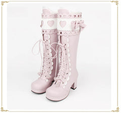 Angelic Imprint - Sweet Multicolor Thick Heel Lolita Boots