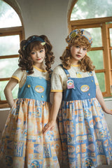 Miss Point - Daisy Lemon - Kawaii Lolita Lemon Print JSK Customized