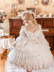Dawn and Morning - Elegant Lolita OP Dress Sunrise Elf Long Dress