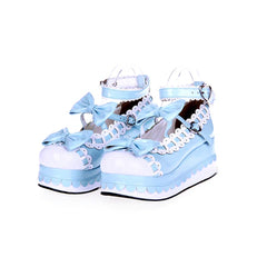 Angelic imprint - Multicolors Sweet Bow Lolita Platform Shoes