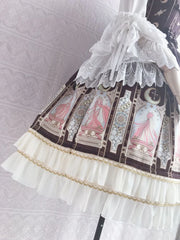 Yilia - Constellation Printing Chiffon Lolita JSK Dress
