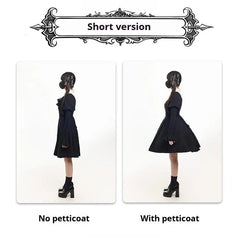 Mengfuzi - Gothic Lolita OP Dress Nun Style Fishbone Skirt