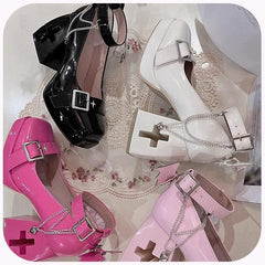 Bingo Lulu - Late Century Sweetheart - Punk Lolita High Heels Mary Jane Lolita Shoes
