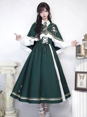 Letters from Unknown Star - Time Traveler - Winter Lolita Strap Skirt Long Sleeve Shirt
