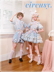 Forest Fluorescent Carps - Ouji Lolita Suit Circus Prince Shorts and OP Dress
