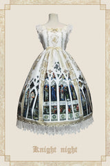 Knight night - The Saint Priest - Stained Glass·Sain Lolita Jumper Dress