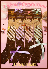 Yukines Box - Kawaii Lolita Chocolate Color Cotton Socks