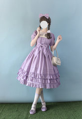 Strawberry Witch - Nerry - Sweet Lolita Embroidered OP Dress Multicolors