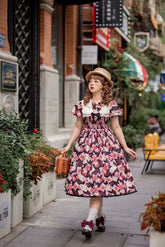 Strawberry Witch - Strawberry Stamp - Sweet Lolita OP Short Sleeve Lolita Dress