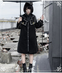 Eieyomi - Dark-themed Gothic Lolita Thick Coat