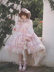 Garden Cat - Sunset Realm Lolita Bride Gorgeous OP FS